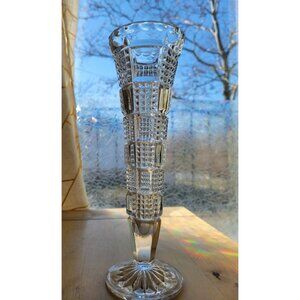 Vintage Crystal Footed Bud Vase 8” Echt Bleikristall Germany